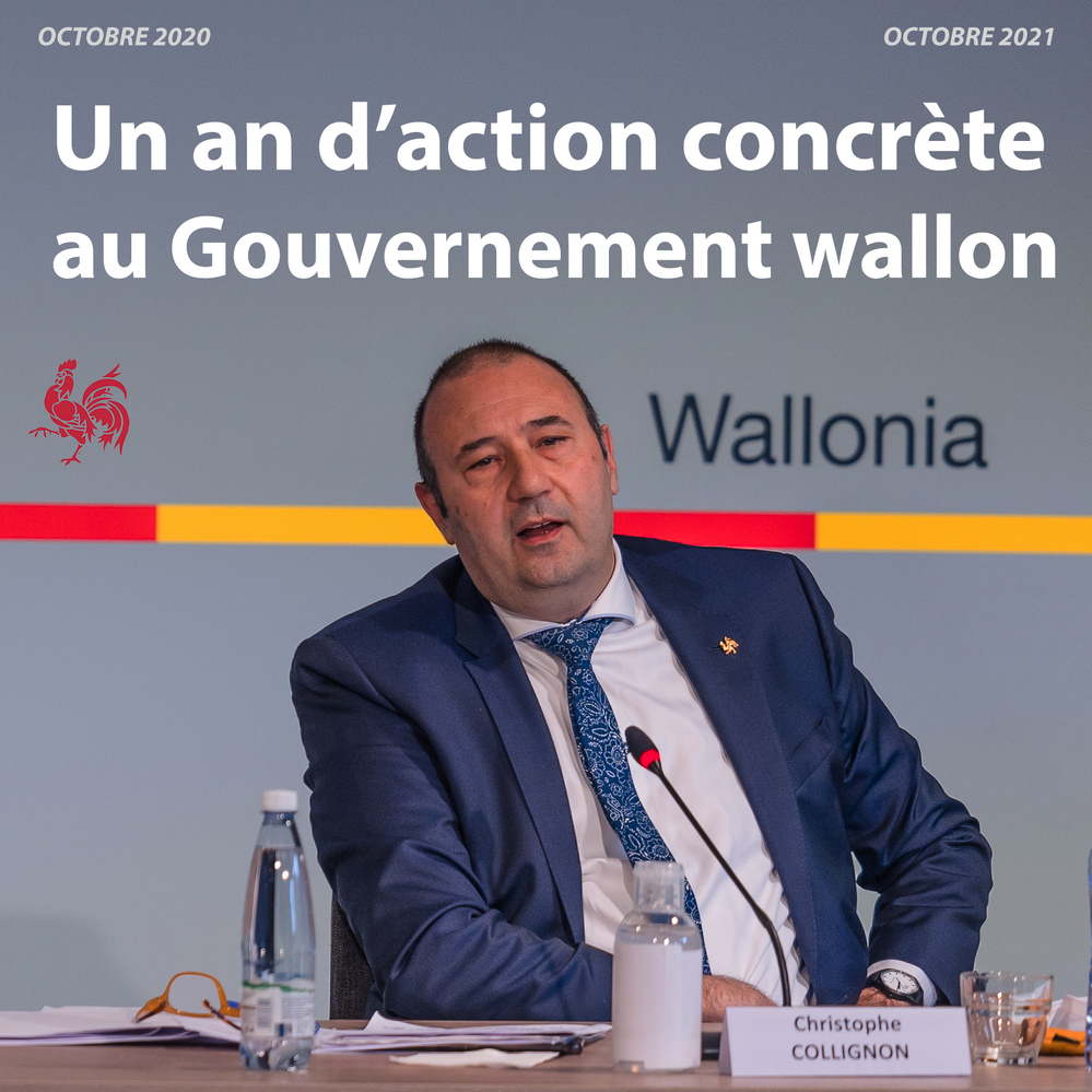Un an d’action concrète au Gouvernement wallon : gestion de crises et mesures structurelles