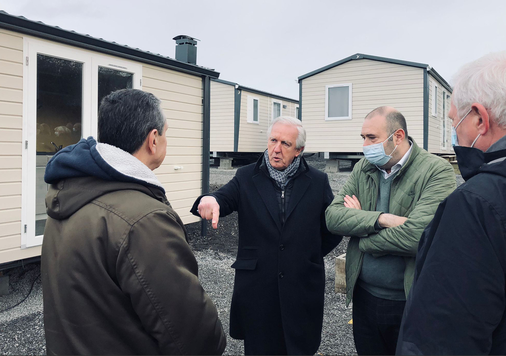 Trente logements modulaires pour accueillir des familles de sinistrés des inondations à Chaudfontaine