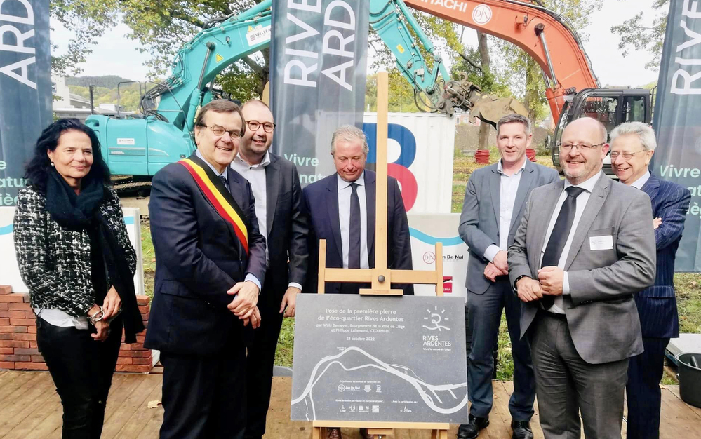 Lancement officiel du chantier de l’éco-quartier Rives Ardentes, à Liège